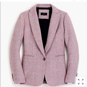 J Crew Parke Blazer in English Herringbone Wool EUC Size 8